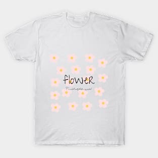 flower,On a hill with fluttering petals T-Shirt